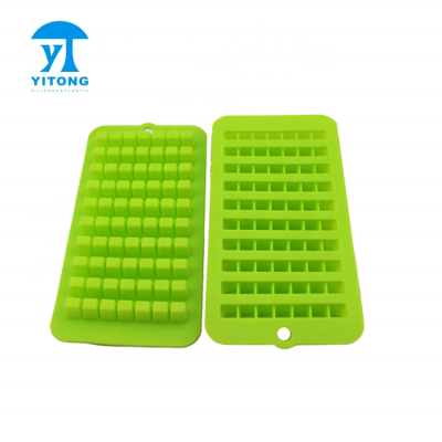 Wholesale High Quality Easy Release Silicone Ice Maker for Whiskey, Cocktails and Juice, 70 Cavities Square Ice Cube Tray Mold