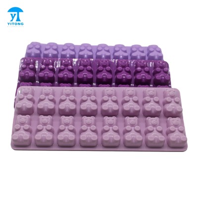 silicone Bear shape ice cube tray