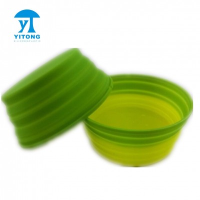 Yitong hot sales small silicone folding bowl  red color temperature color changing bowl