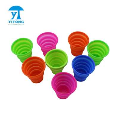 hot sales food grade silicone folding cup